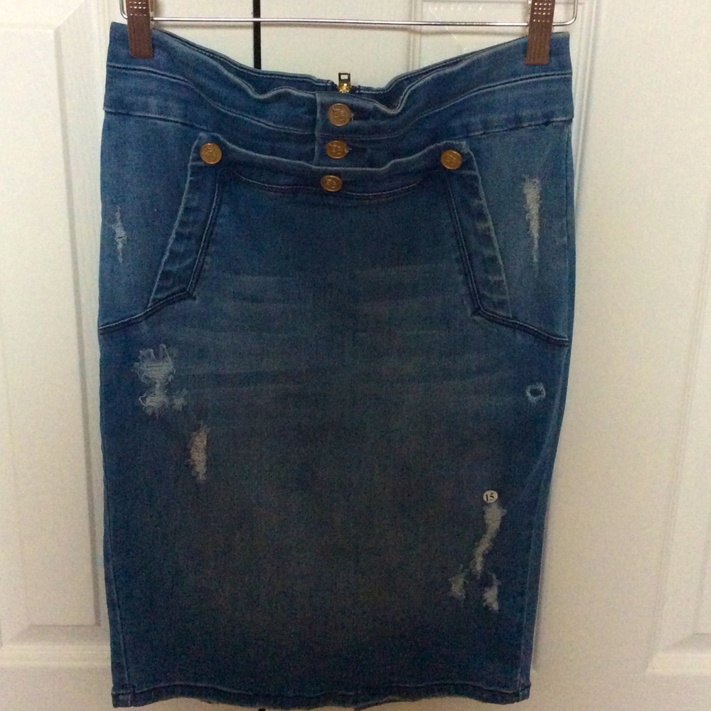 Denim Bebe skirt
